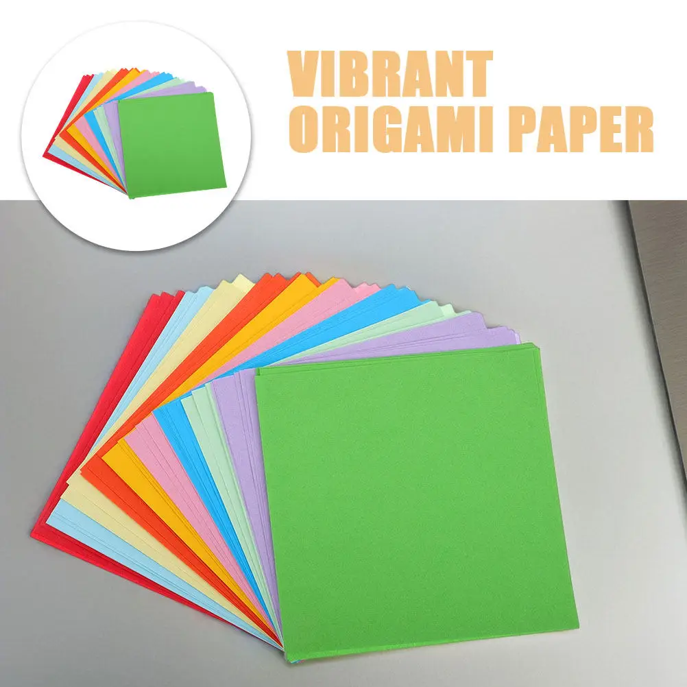 600Sheets Square Origami Paper Kit Vibrant Colored Craft Paper for Kids Handcrafting Fine Motor Skills Development DIY