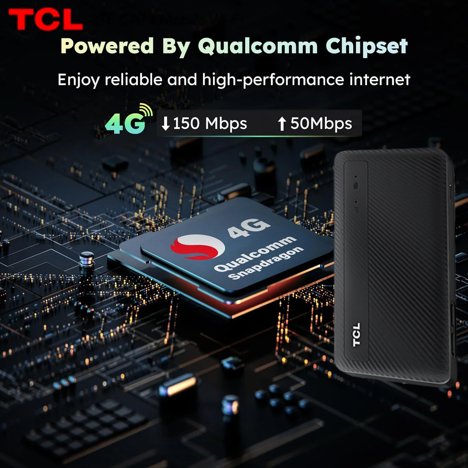 TCL 4G موبايل واي فاي راوتر 150Mbps 4G LTE راوتر لاسلكي، جيب محمول MiFi مودم موبايل واي فاي نقطة اتصال مع فتحة لبطاقة Sim