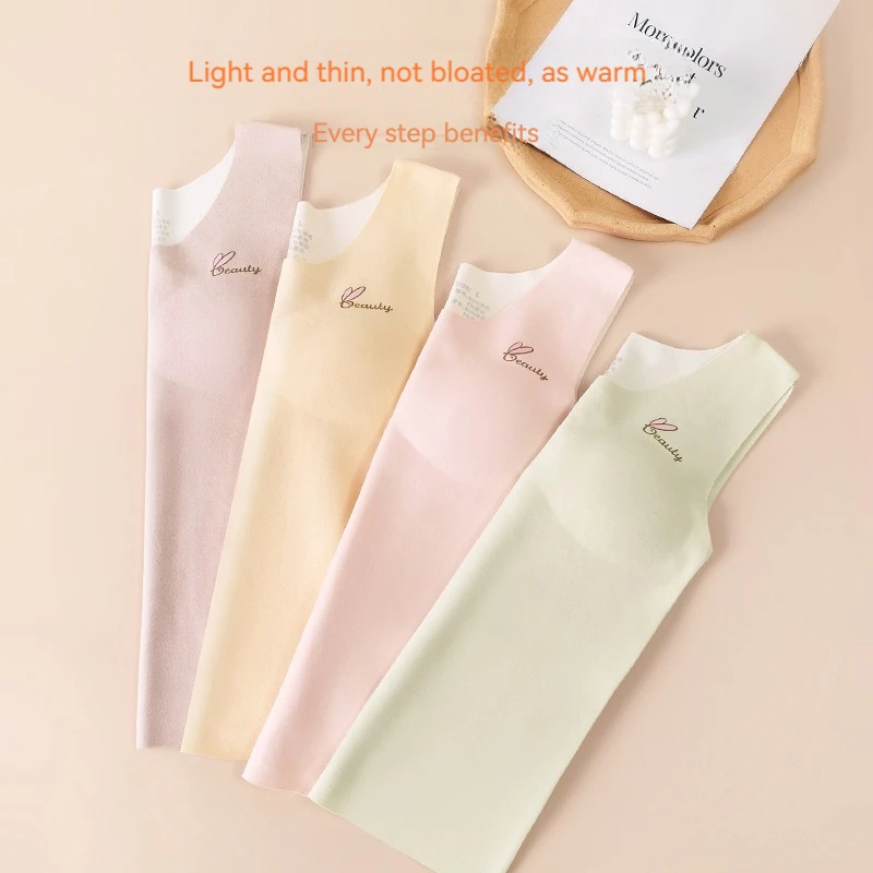 Winter Warm Kids Vest Youth Development Period Girls Chest Cushion Heat Free  Underwear for Women Children's thermal vest Top