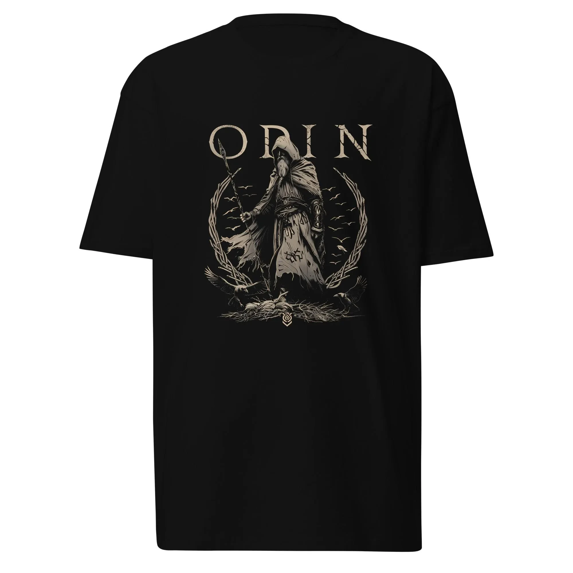 Viking Shirt Norse Odin Gungnir T-Shirt Graphic T Shirts Retro Streetwear High-quality Crew-neck Short-sleeved Men's T-shirt