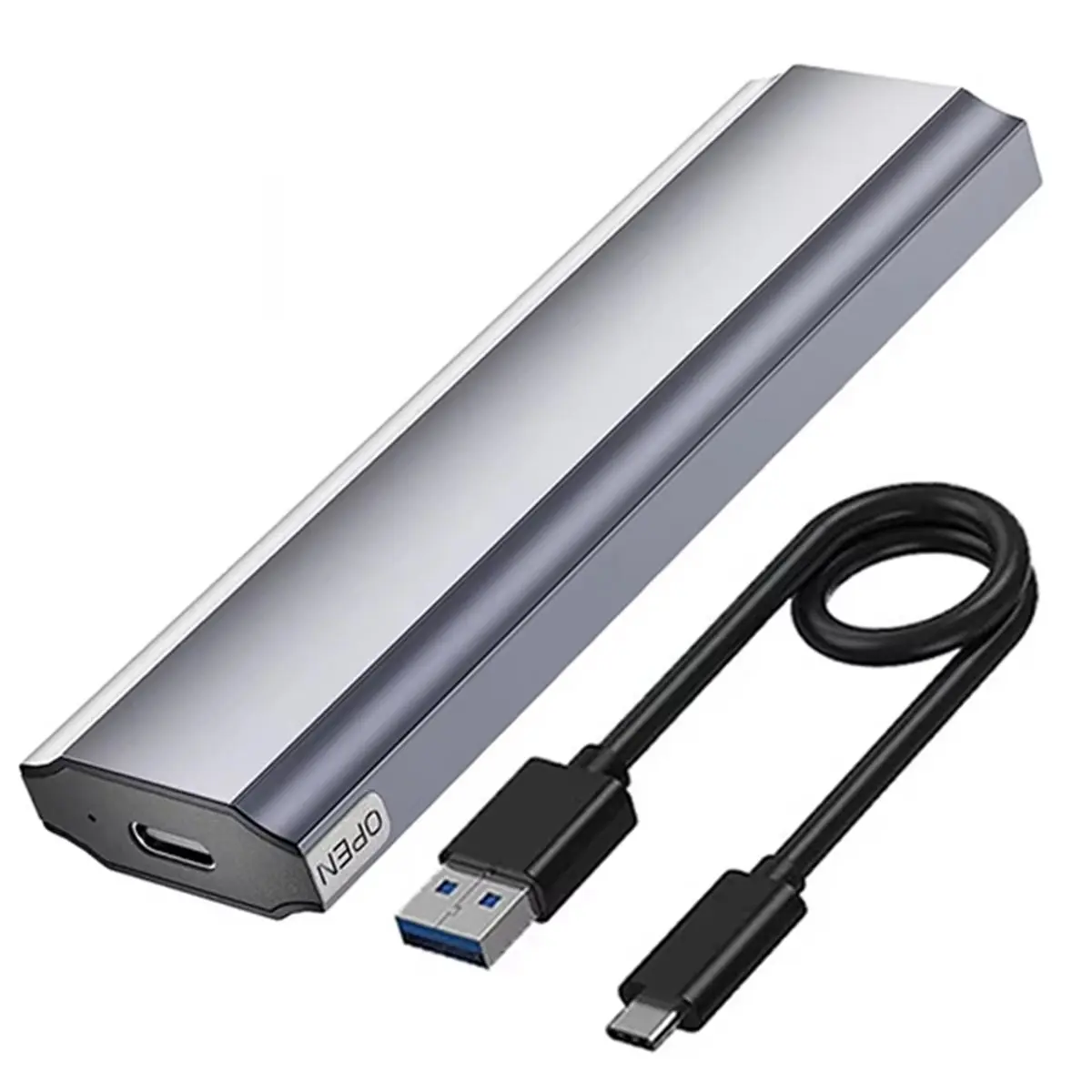 A46U M11 Toolless M.2 SSD Hard Drive Case NVME/NGFF 10Gbp Type-C 3.1 Solid State Drive Enclosure for Storage Expansion