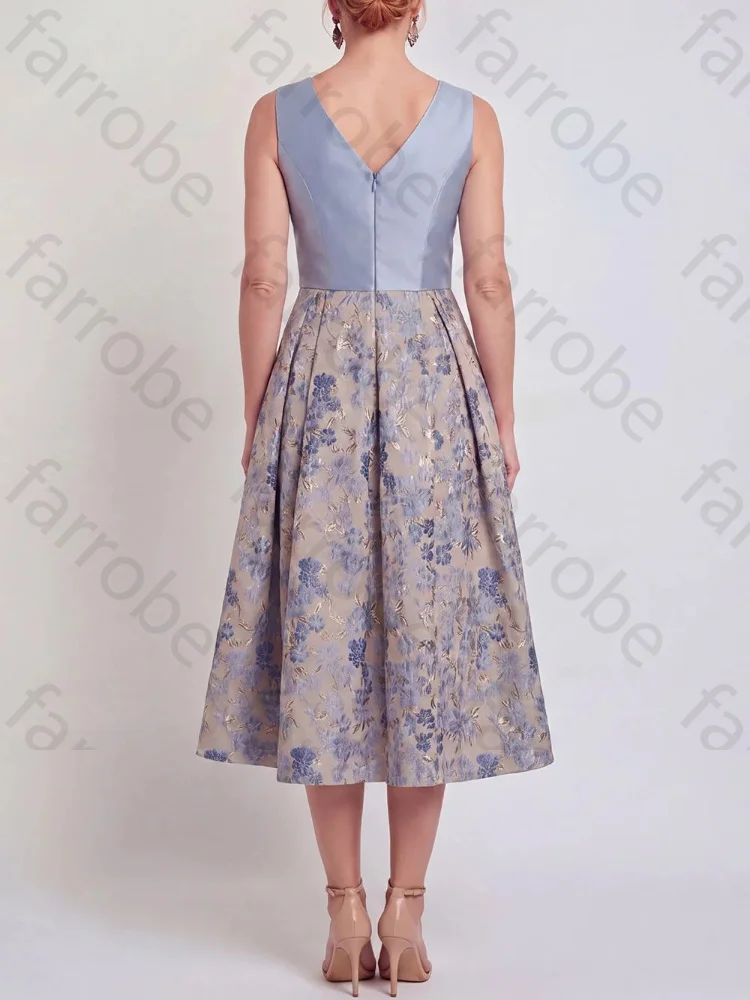 Customized A-Line V-Neck Sleeveless Mother of The Bride Dresses Elegant Backless Formal Dress Sexy High Quality Prom Party Gowns