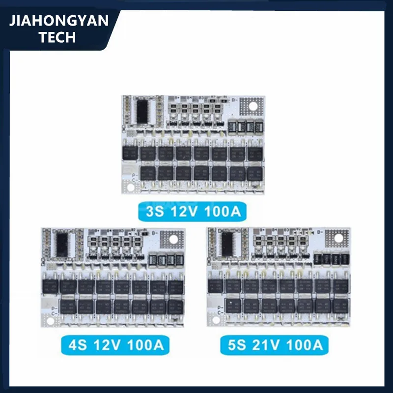 String 3/4/5 12V Lithium Battery 100A Polymer L Iron Phosphate  Protection Plate With Balance