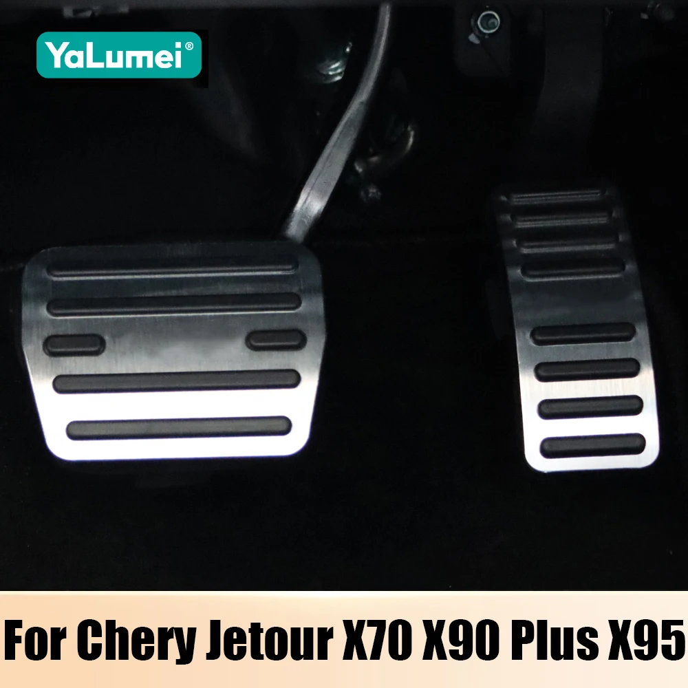 For Chery Jetour X70 X90 Plus X95 Dashing 2018 2019 2020 2021 2022 2023 2024 2025 Car Gas Fuel Brake Pedals Cover Non-slip Pads