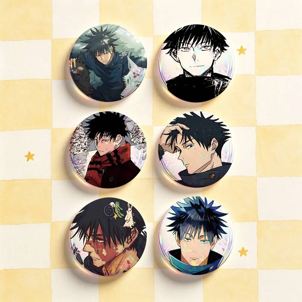 M-Megumi Fushiguro Badges 25 32 44 58 75 mm Round Customizable Wholesale Fan goods Self-made fan freebies