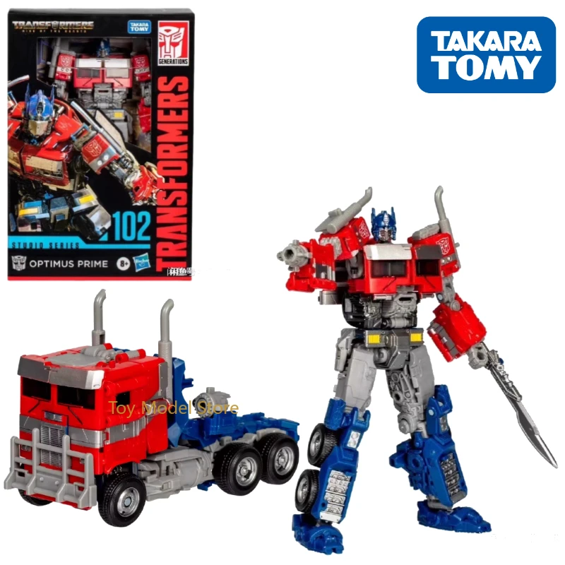 ในสต็อก TAKARA TOMY Transformers SS-102 Optimus PRIME Evasion โหมด Strafe Stinger The Last Knight Action FiguresGiftsToys สไตล์