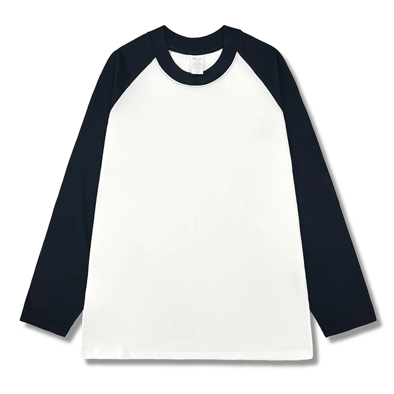 Zjaiss 2026 Weibliche Lose Langarm T-shirts frauen Herbst Winter Mode O Neck T-Shirt 100% Baumwolle Patchwork Casual Tops