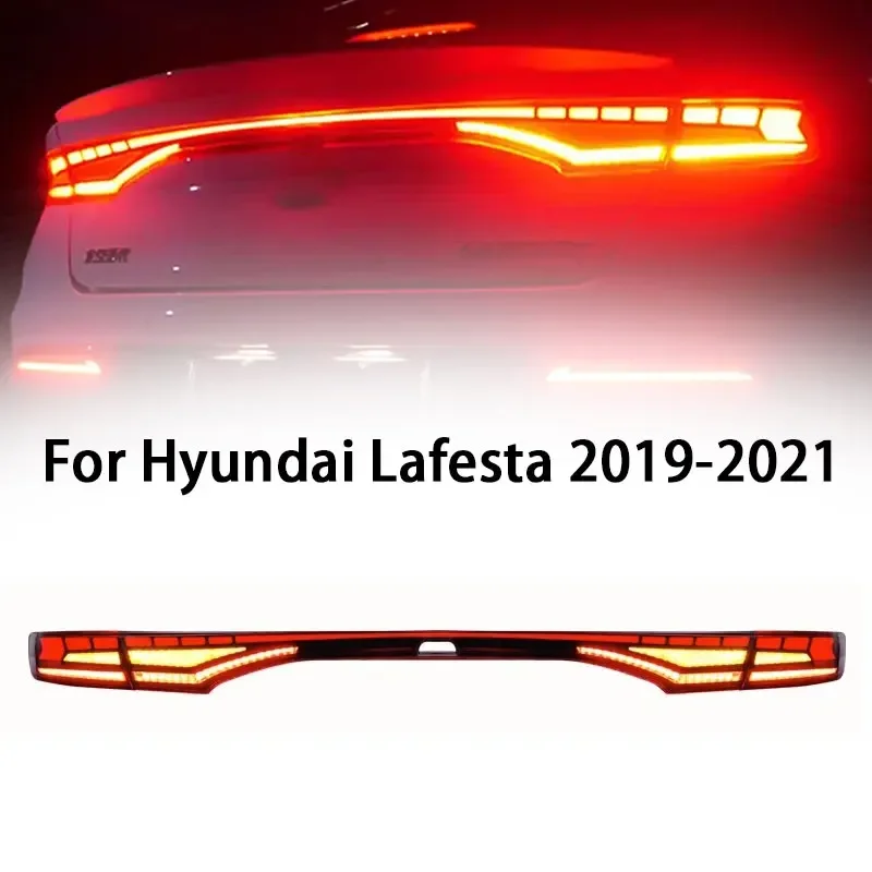 

Автомобильный задний фонарь для Hyundai Lafesta 2019-2021 светодиодный DRL анимационный динамический указатель поворота, задний фонарь тормоза + лампа багажника в сборе