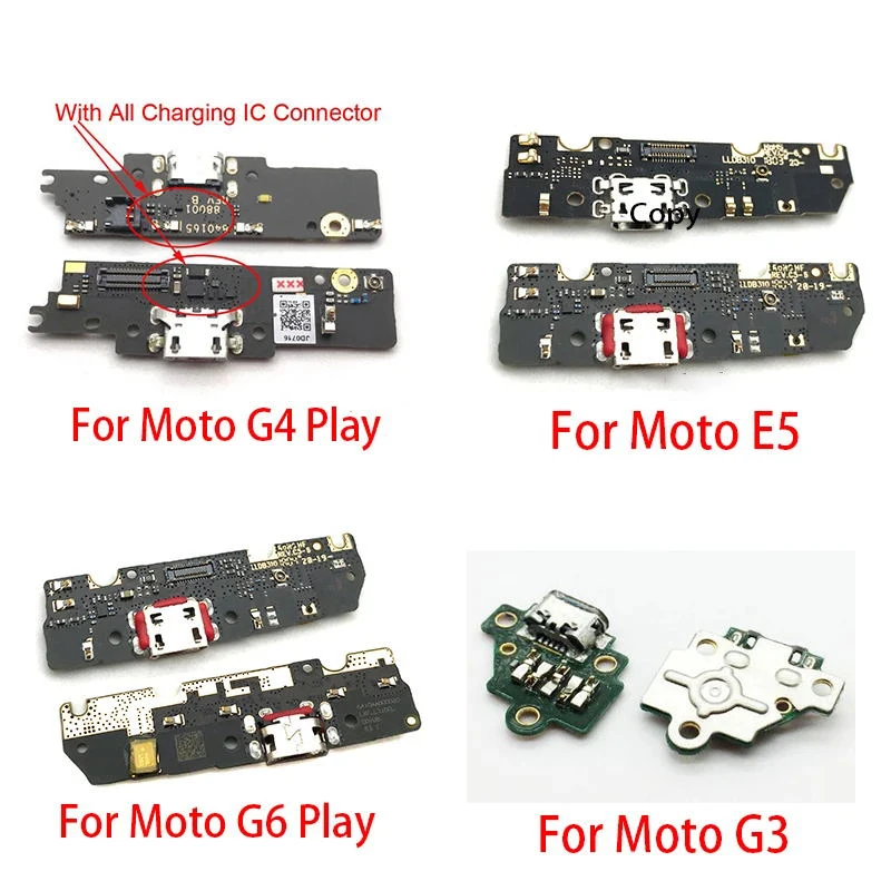 USB Charging Port Flex For Motorola Moto G4 G5 G6 Play G3 G7 Power E6s E6 Play E4 Plus Dock Connector Charging Port Flex Cable