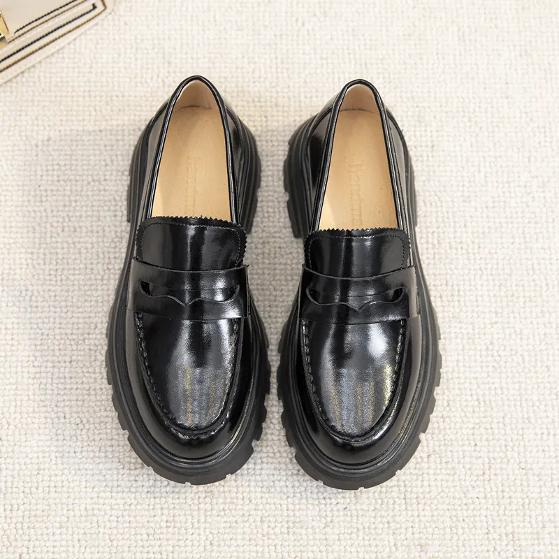 AIYUQI Women Shoes Loafers 2024 New Genuine Leather Casual Spring Shoes Ladies College Style Oxford Shoes Women