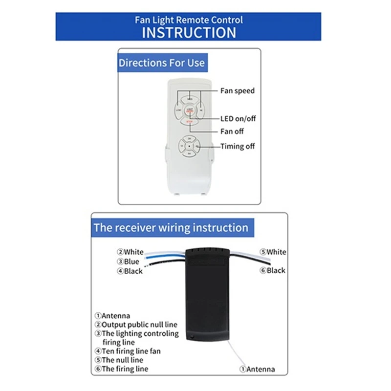 天井ファン、pcライト、ワイヤレス制御、速度ライト、タイミング用のリモートコントロールキット、白黒