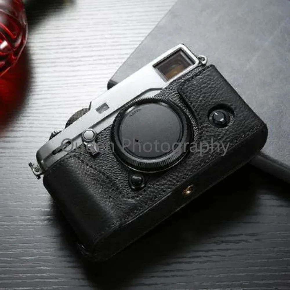 Genuine Leather Camera Case for Fujifilm XPRO2 Camera Bodysuit Handle Half Bag