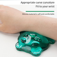 Soft Crystal Wrist Guard Pad Silicone Bear Mouse Pad Soft Comfortable Protect Wrist Preventing Tenosynovitis For Office Work