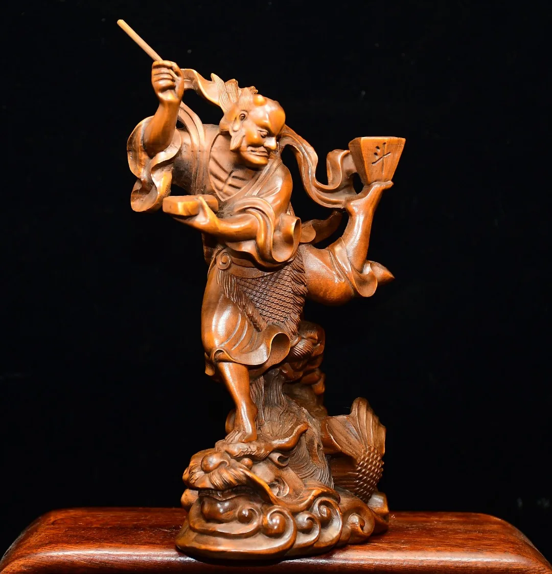 Old Boxwood Test God The God of the Imperial Examination scholar Offering sacrifices to immortals Wenfang screen Amass wealth