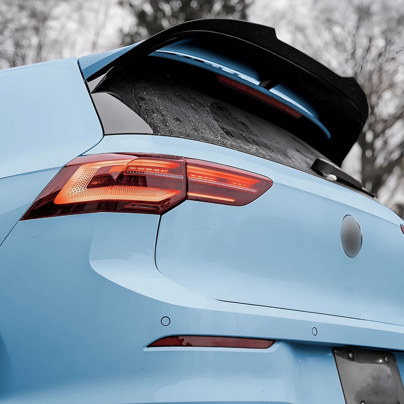 

Задний спойлер-антикрыло на крышу багажника для Volkswagen VW Golf 8 GTI R 2021 2022 2023 2024, верхний удлинитель-сплиттер на заднее стекло