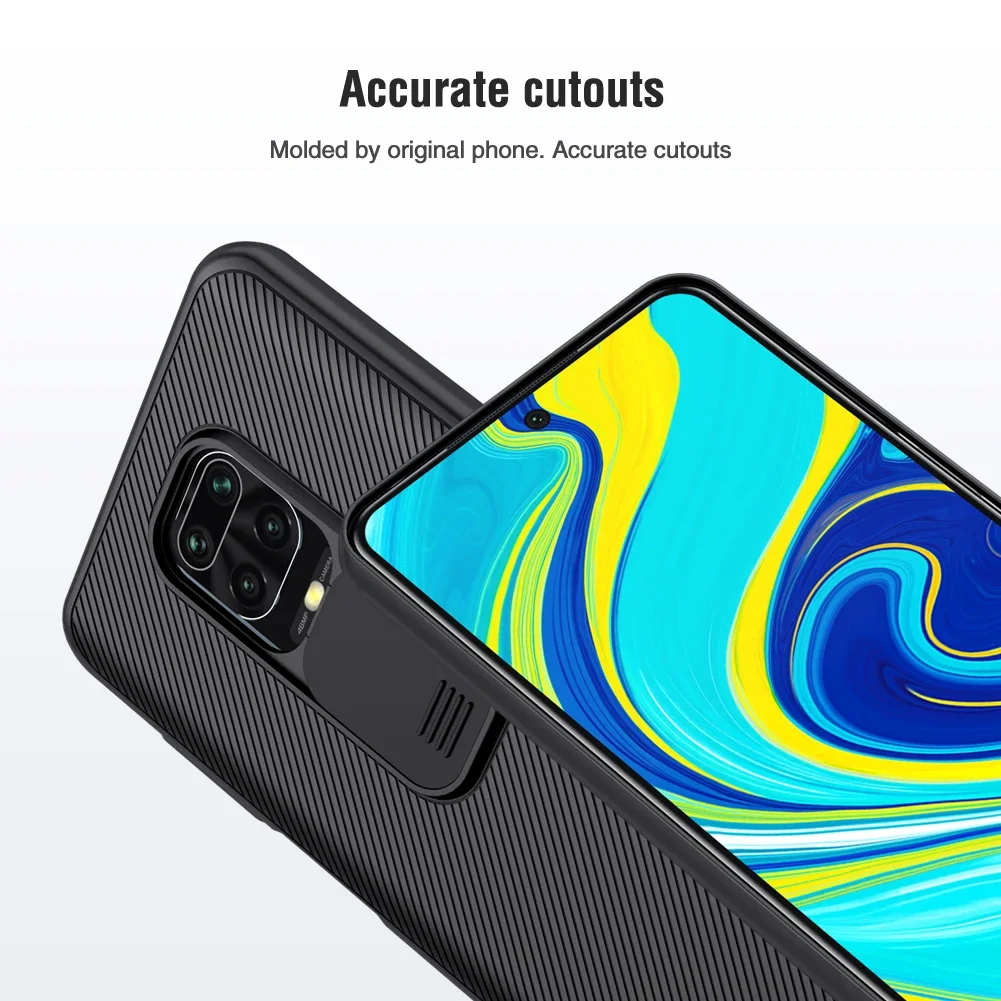 Nillkin for Xiaomi Redmi Note 9s / 9 Pro Case CamShield Camera Protection Slide Privacy Lens Matte Shockproof Back Cover