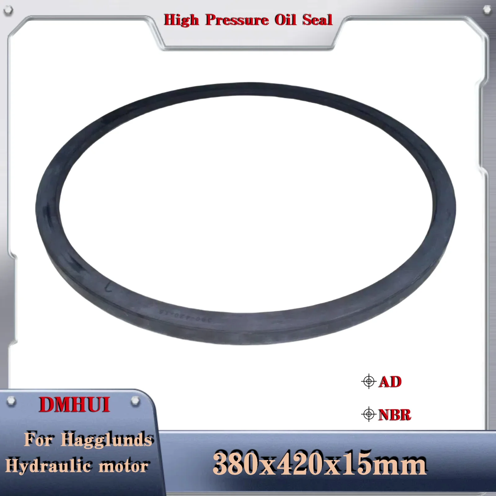 380x420x15 Pressure type oil seal 380*420*15/AD For Hagglunds Hydraulic pump/motor oil seal Motor Rotary Shaft Seal