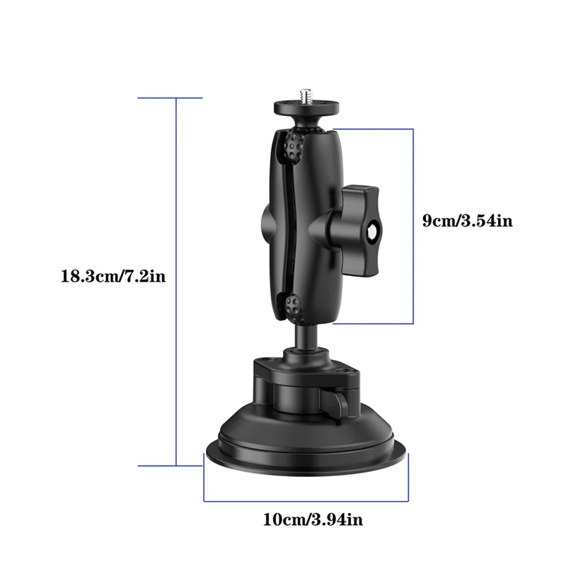 Полный противоударный автомобильный штатив с присоской для DJI Pocket 3 Gopro Insta360 S, аксессуары для крепления телефона для экшн-камеры