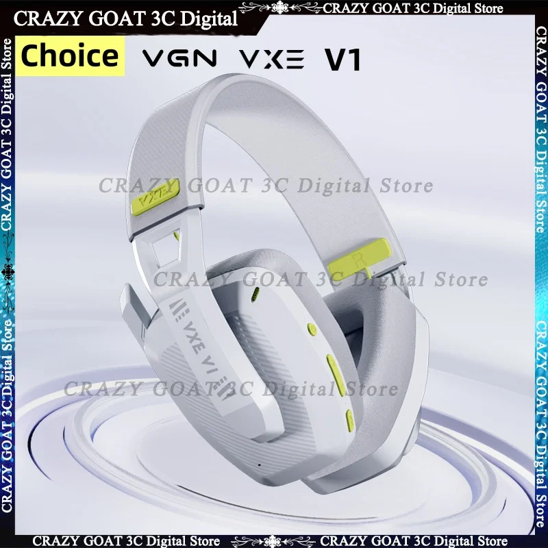 

VGN VXE V1 Gaming Headset Bluetooth 5.3/2.4g Dual-mode Lightweight Headphone With Microphone Computer Esports Headset Gift,White