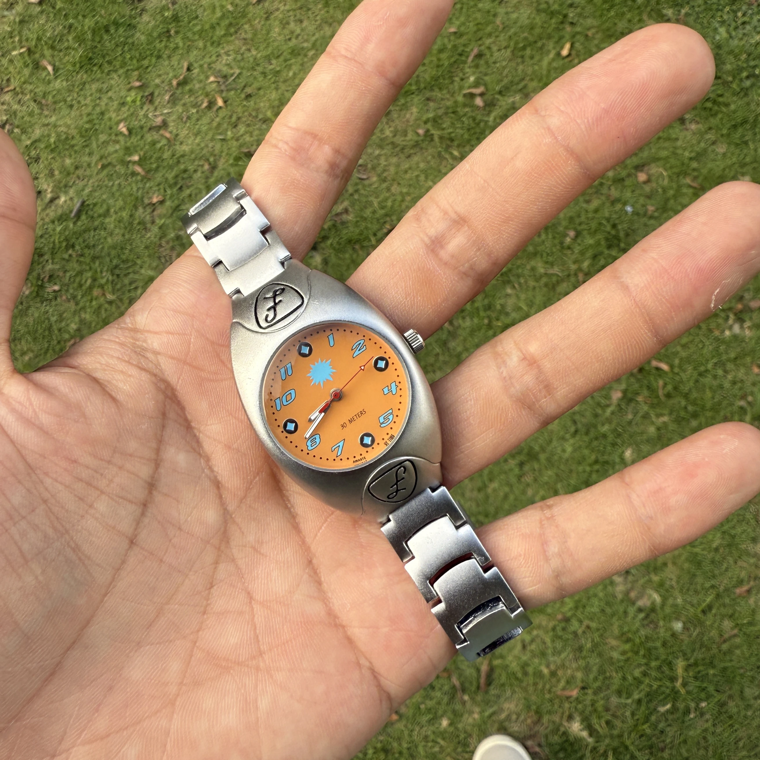 2025 new original Vintage antique watches metal strap quartz watch multi-colour spark shape dial unisex watches