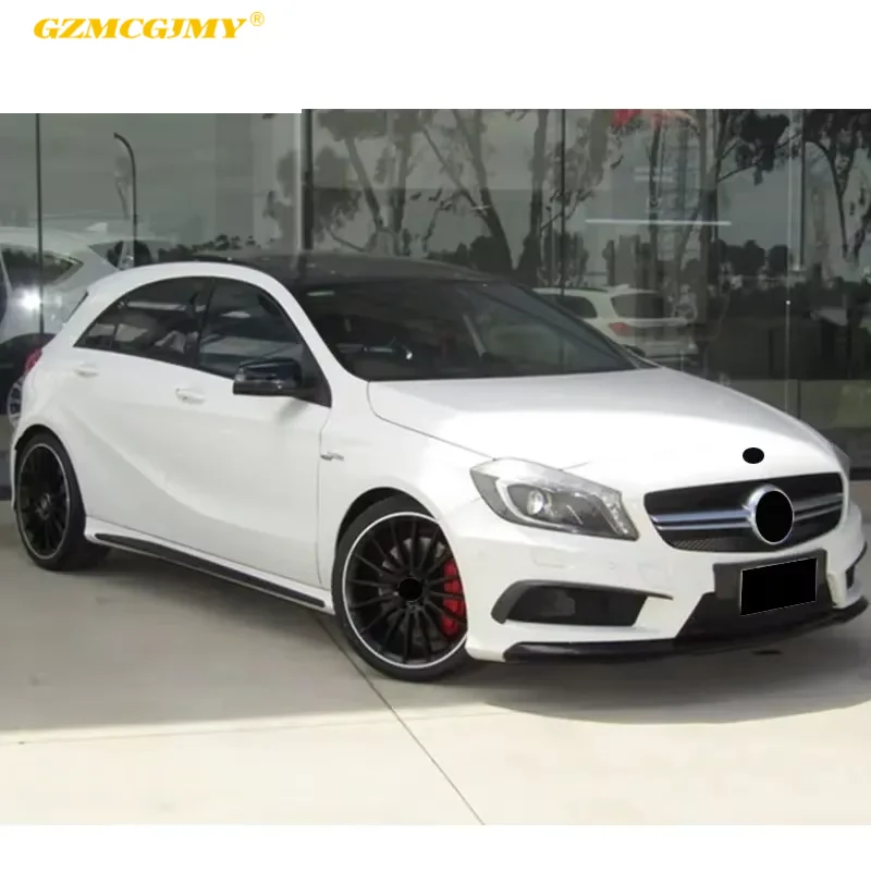 For Mercedes-benz A180 A200 A250 A260 W176 To A45 Style Body Kit Front Rear Bumper Side Skirts Body Parts