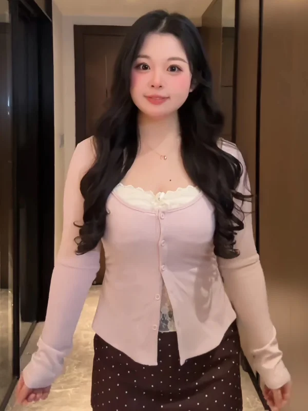 

plus Size Women's Lace Long Sve T-irt Slimming Base Layer Top Korean Sle Commute Faion Autumn Winter New Sle Hot G...