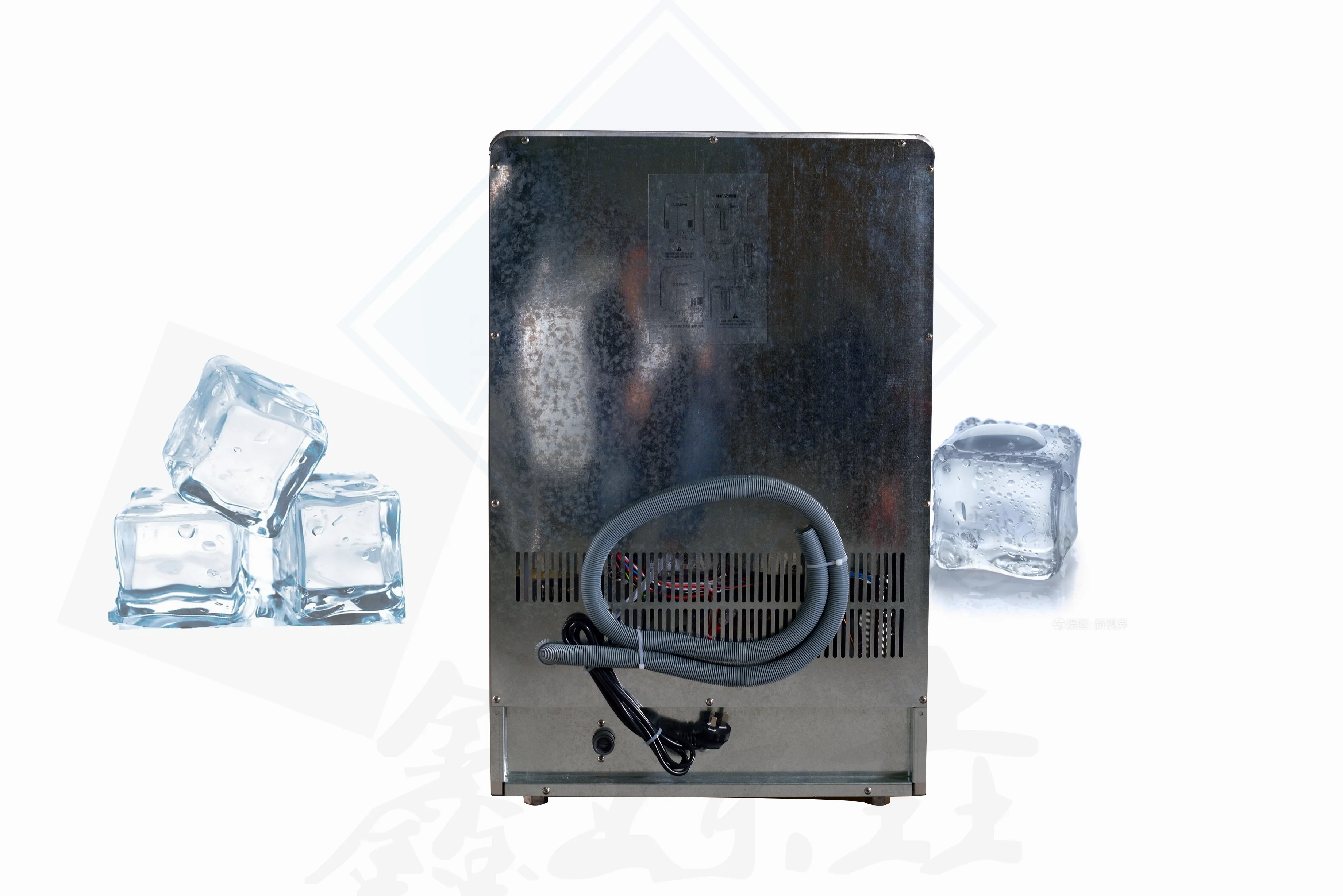 Commercial Ice Cube And Water Vending Machine Ice Cube Freezer Bags Machine Solar Ice Cube Maker Machine