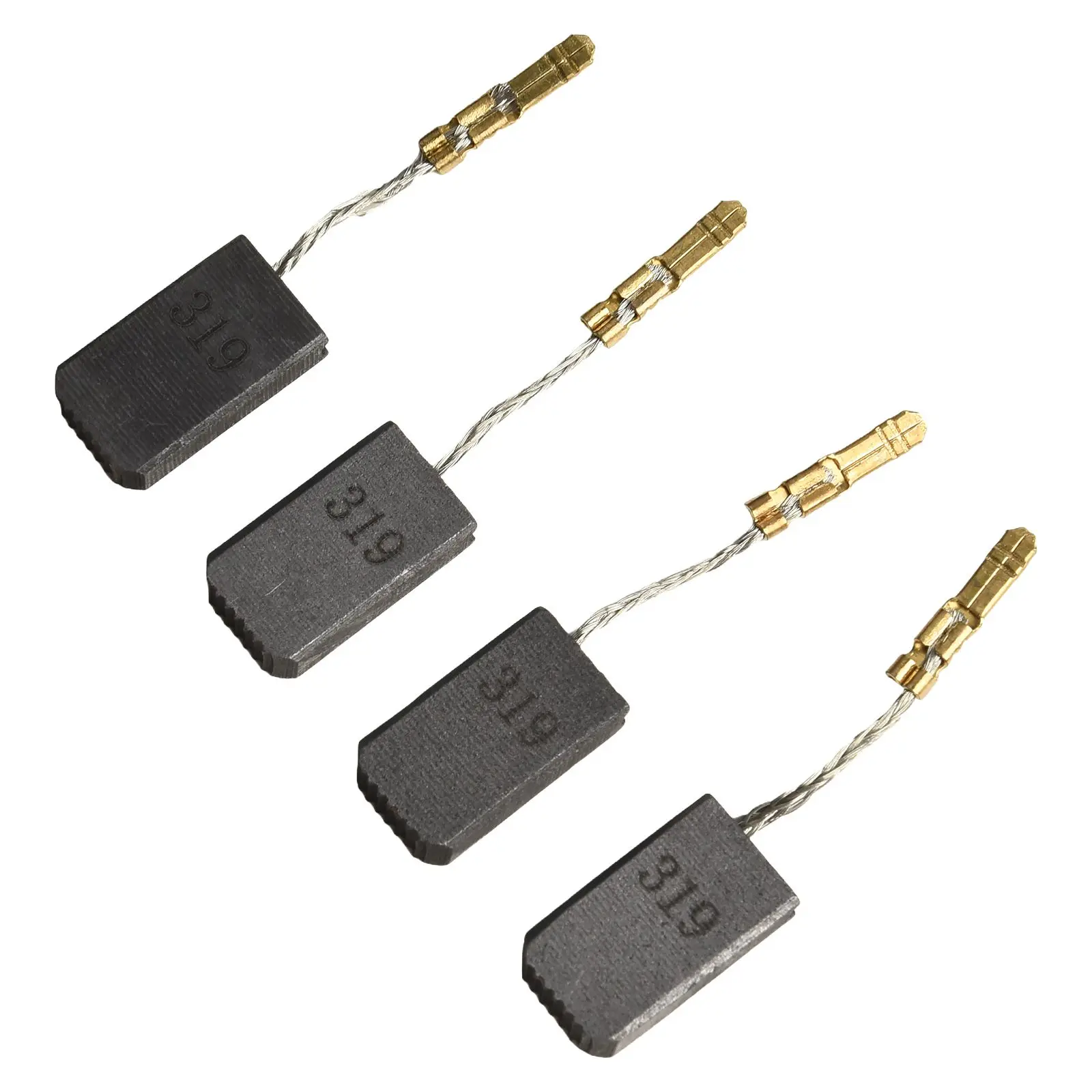 Quality Replacement Carbon Brushes Designed to Fit Several For Metabo Grinder Models Includes a Total of Four Pieces