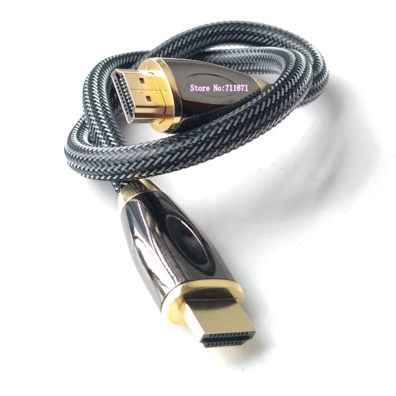 50cm Metal shell with mesh 8K HDMI-compatible Cable Line Gold Plating Male to Male HDTV HDMI-compatible Cord Wire Cable HD Line