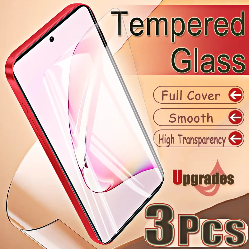 Upgrade 3PCS Fingerprint-Unlock Protect 9H 6,7 Zoll gehärtetes Glas für Samsung Galaxy Note10 Lite Note 10 HD Displayschutzfolien