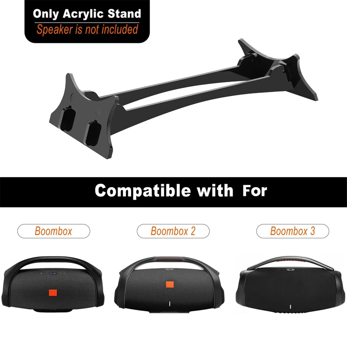 حامل سطح المكتب A003 لـ 3/ 2/ حامل قاعدة تثبيت مكبر صوت أكريليك حامل عرض مكتبي لـ