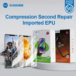 SUNSHINE 50PCS SS-057EK, SS-057RK EPU Hydrogel Film Anti-stress Instant Repair for SS-890C Series and Y22 ,with 55 cutting code