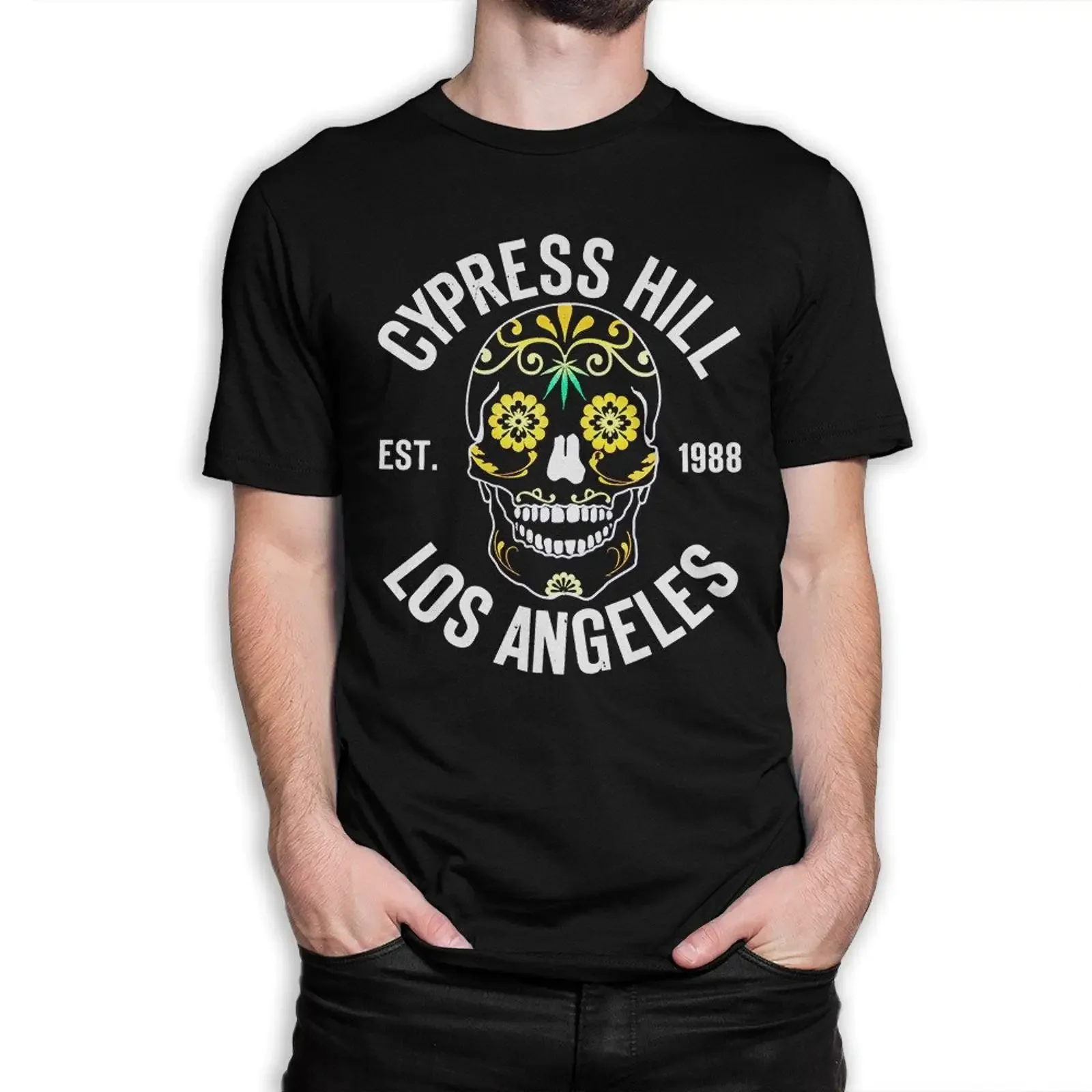 Cypress Hill Los Angeles T Shirt Men amp 39 s Women Sizes met 107 vintage Washed streetwear designer clothes graphic Stretched