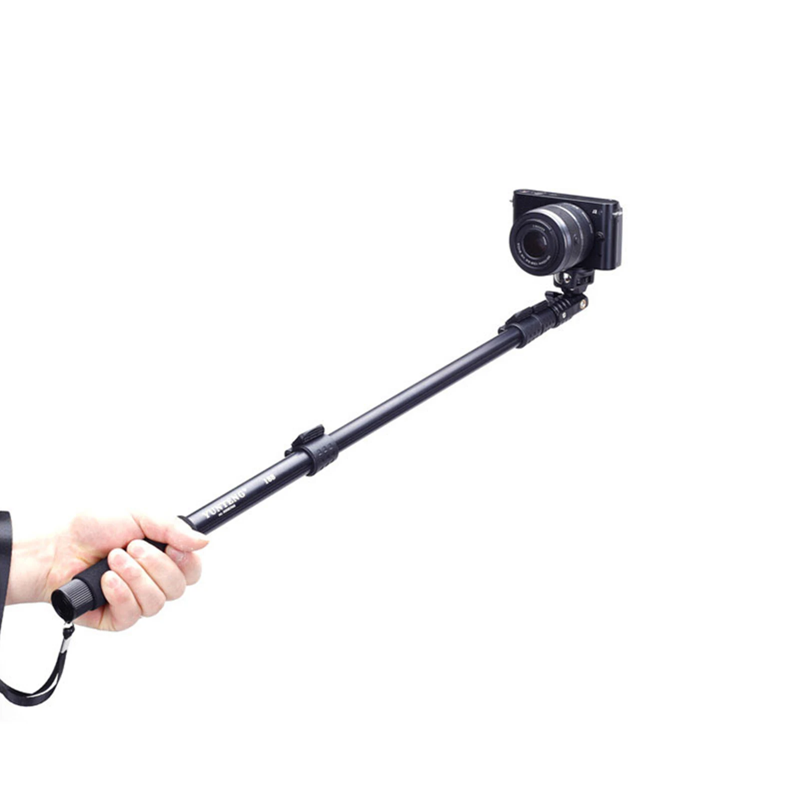 

Modern Portable Extendable Selfie Stick Aluminum Alloy Handheld Monopod Pole with 1/4 Inch Screw Phone Holder for Small Digital