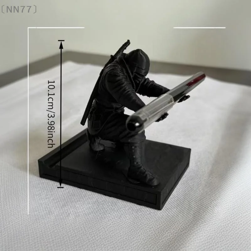 〔NN77〕Resin Pen Holder Phone Stand Stationery Storage Organizer Desktop Decor Figurine Unique Gift For Men Office Desk Accessory