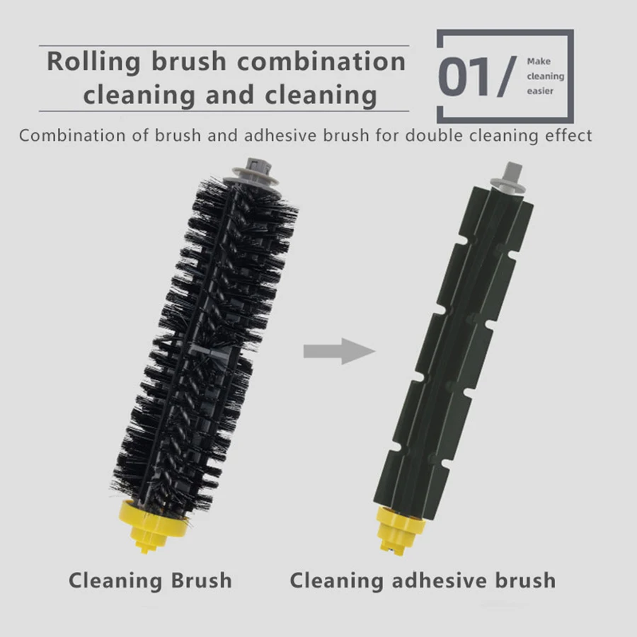 For iRobot Roomba 675 650 690 600 Series Vacuum Cleaner Bristle Side Brush HEPA FILTER Replacement Kit Accessories Spare Parts