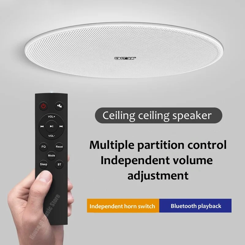 

Popular High Quality Top Surround Sound Home Theatre Stereo Hi-fi Ceiling Speaker Large-power Wireless Bluetooth Loudspeaker Box