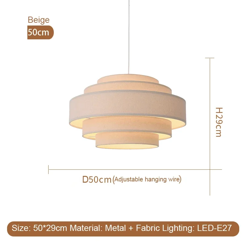 Nordic Stof Hanglamp Wabi Sabi Led Kroonluchter Voor Woonkamer Slaapkamer Home Decor Witte Doek Hanglamp