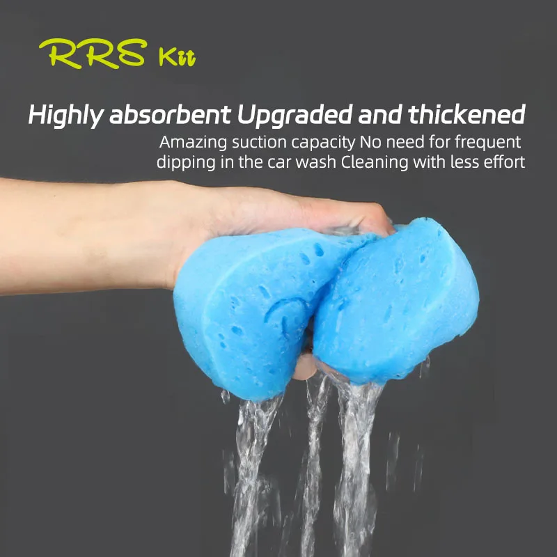 Rrskit Bicycle Specific Cleaning Sponge Upgraded Thickened Water Absorbent Honeycomb Sponge Cleaning Wipe Bicycle Cleaning Tools