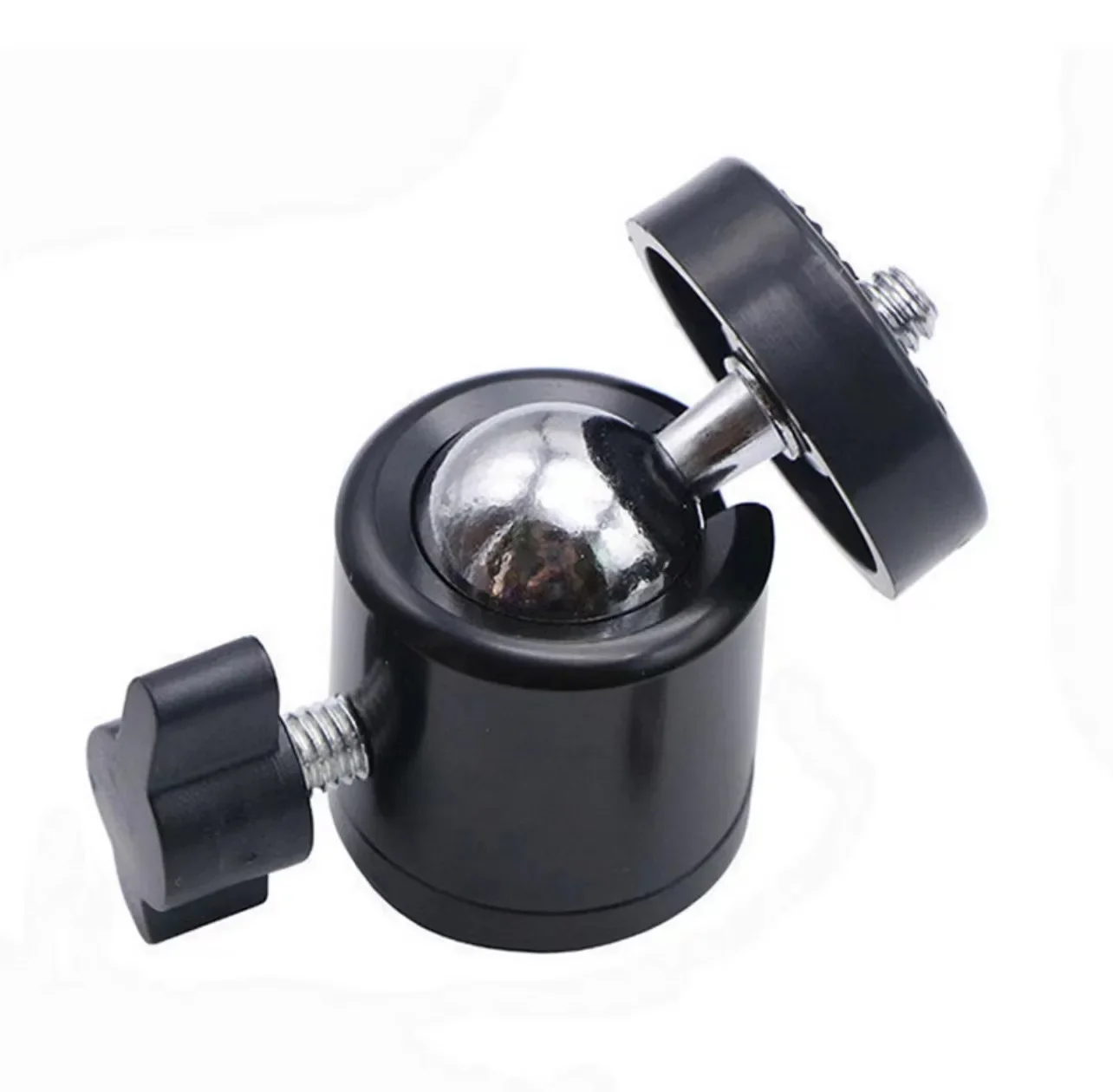 

Ball Mount Head Camera Hot Shoe 1/4 Screw Hole Tripod Mount Camera Head Adapter Ball Head Bracket Holder for DSLR DV Cameras