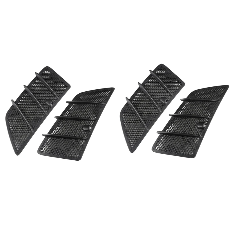 4Pcs Car Front Hood Air Vent Grille Cover Air Flow Intake Hoods For Mercedes Benz W164 ML / GL Class 2008-2011