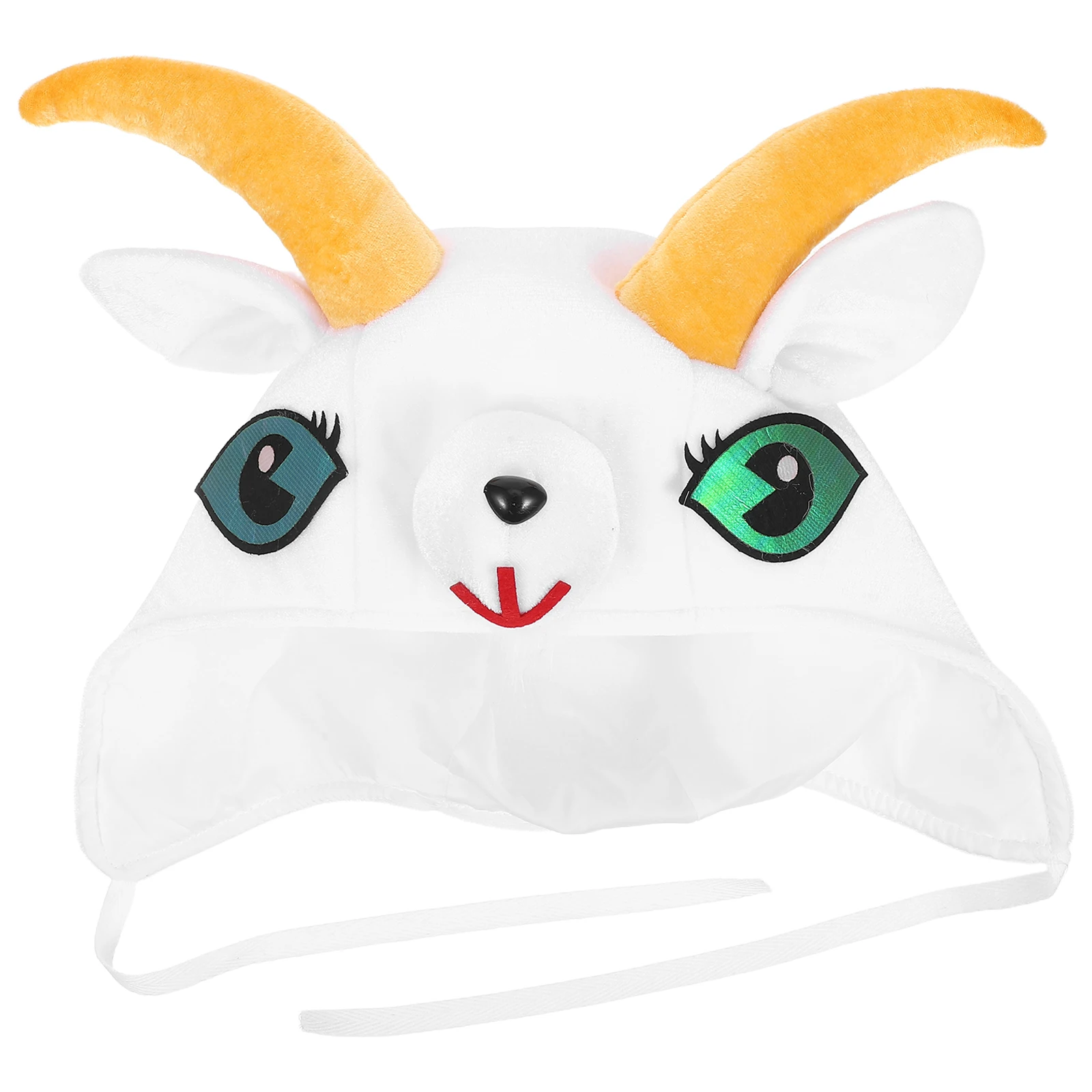 Cartoon Goat Headwear Hat Cute Sheep Ear Cosplay Costume For Adults Party Photography Props Role Play Accessory