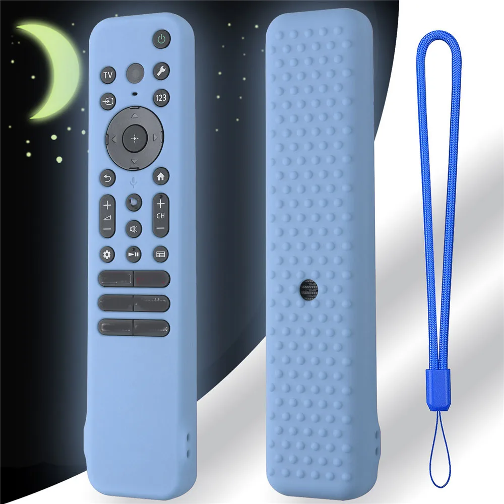 

for Sony Remote Control Protective Silicone Case RMF-TX810U RMF-TX811U RMF-TX910U Cover Shockproof Anti-Slip Sleeve Lanyard