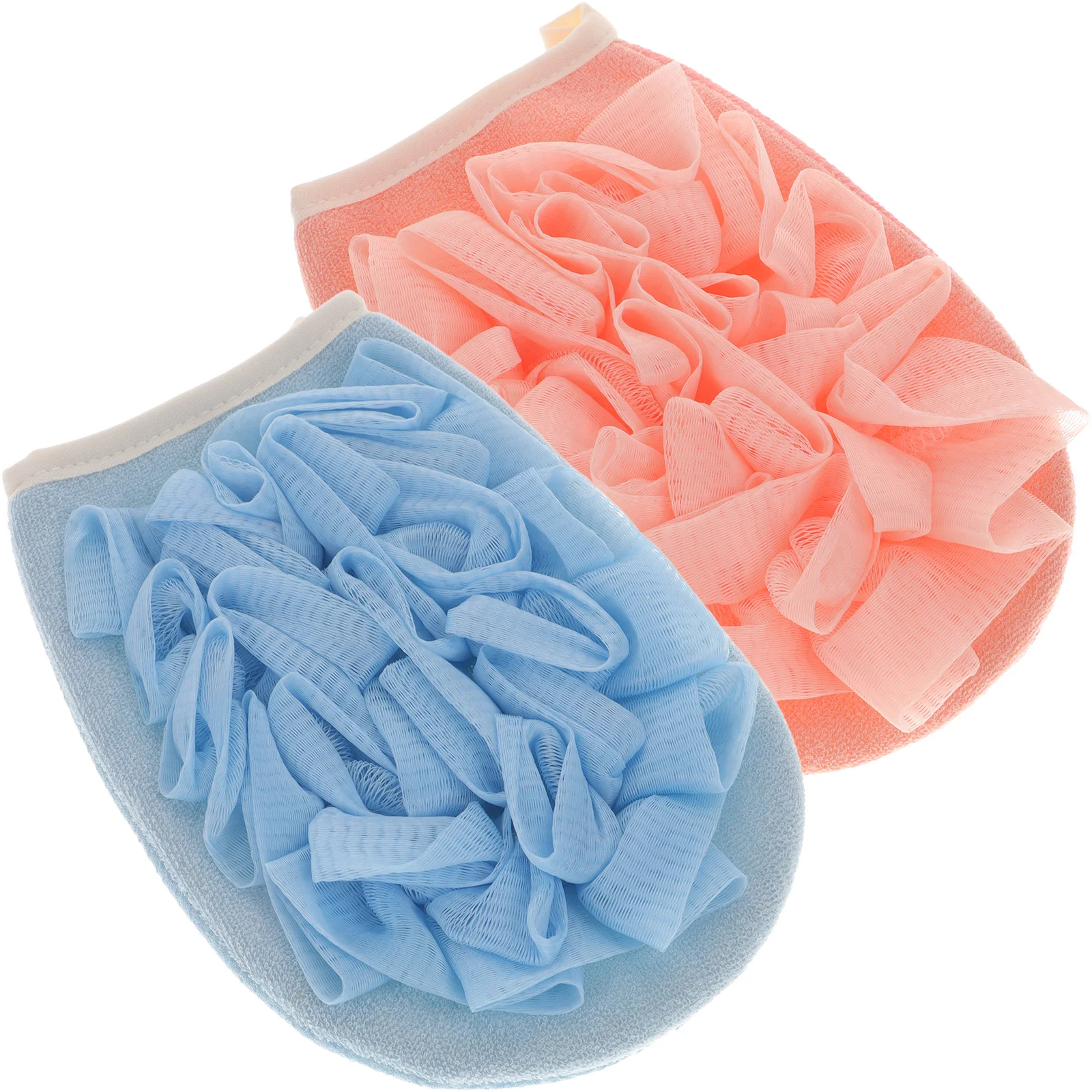 2 قطعة قفاز حمام الغسيل على الوجهين التقشير ميت للجسم إزالة الجلد الميت قفازات الاستحمام حمام ميت التقشير قفاز #5