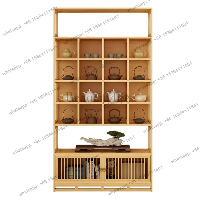 

Chinese background wall shelf Duobao Pavilion cabinet Bogu rack tea display cabinet