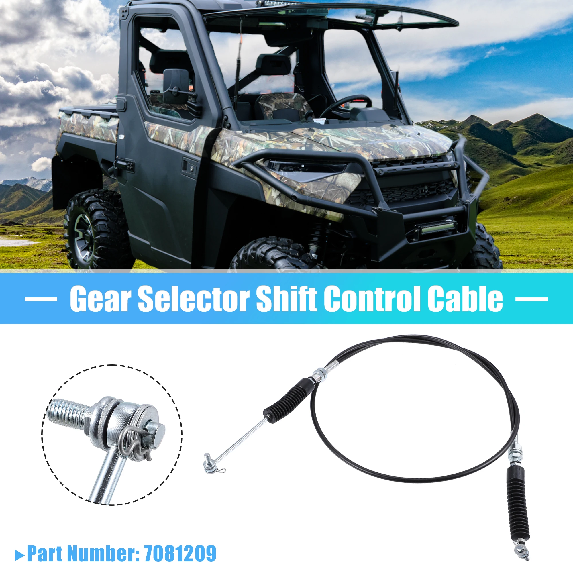 Motoforti ATV Gear Selector Shift Control Cable 7081209 For Polaris for Ranger 6X6 700 EFI 2007-2009 For Polaris for Ranger 700