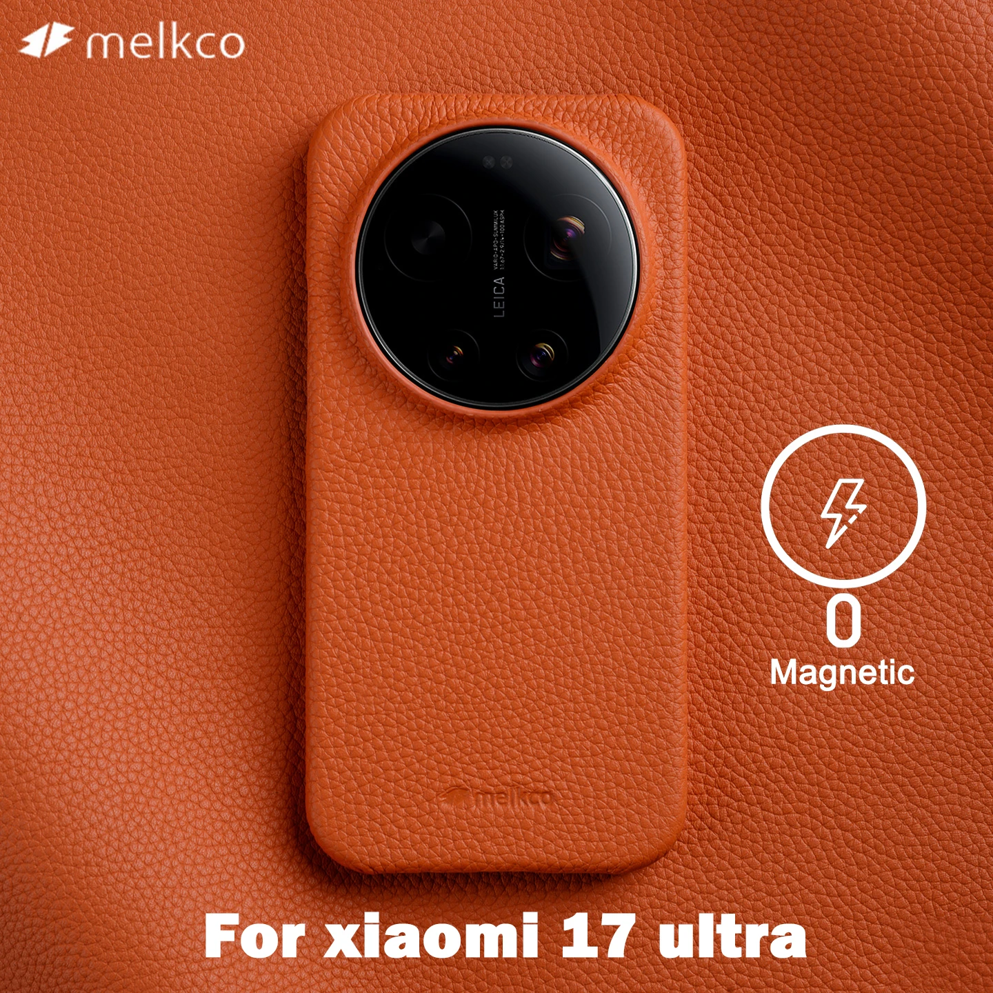 

Melkco Genuine Cowhide Leather Case for Xiaomi 17 Ultra with MagSafe Magnetic Cover LEITZPHONE Business Protective Back Cases