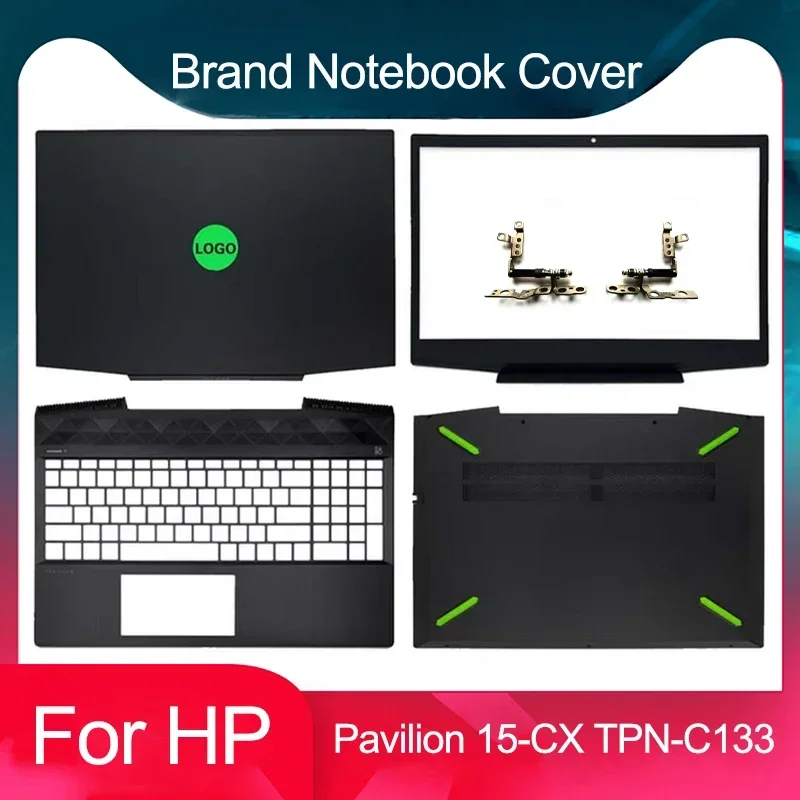 New For HP Pavilion 15-CX TPN-C133 Series Laptop LCD Back Cover/Front Bezel/Hinges/Palmrest Upper Case/Bottom Case 15.6