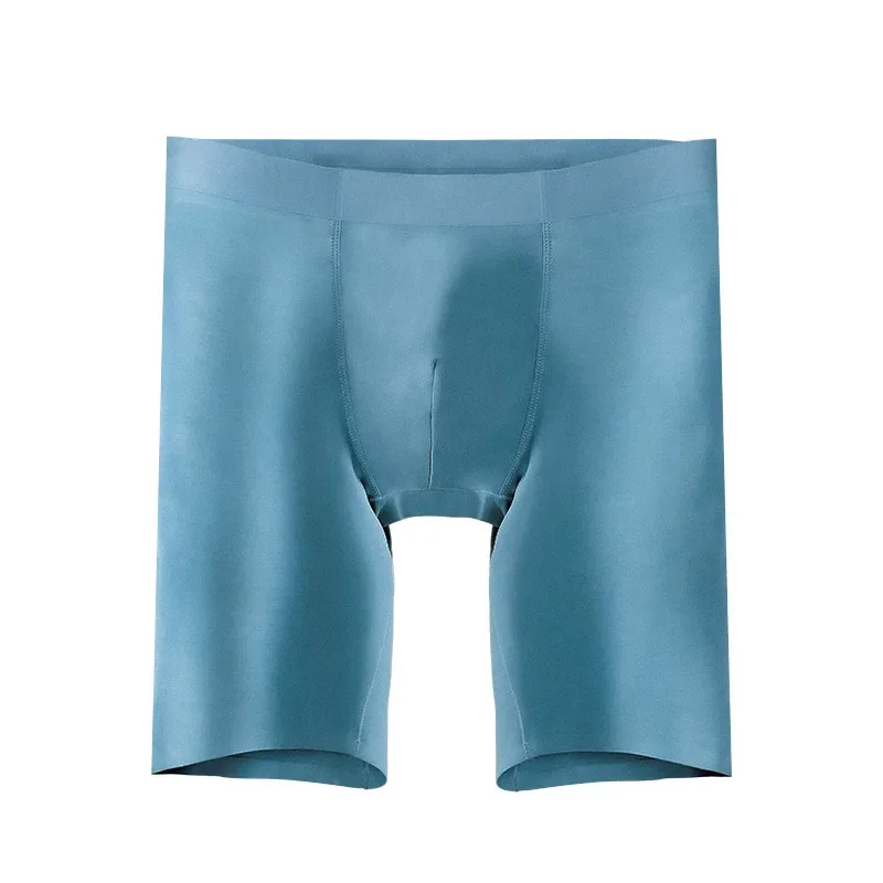 ملابس داخلية للرجال مشروط: ملابس رياضية بدون خياطة، طويلة، مضادة للغضب، شورتات بوكسر، مقاس كبير، سراويل قصيرة