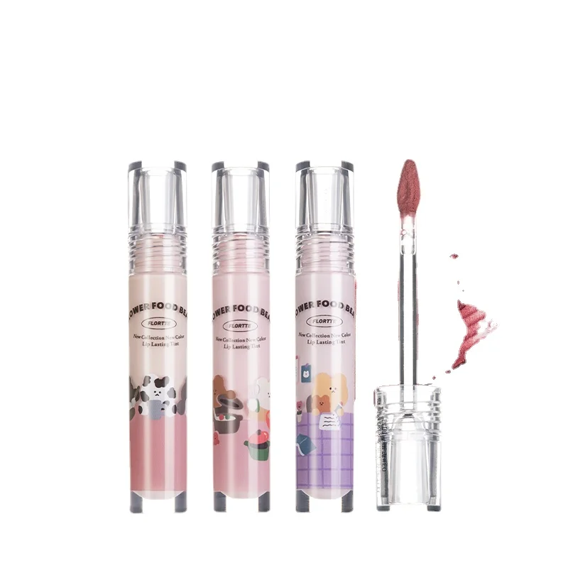 

Cauliflower Bear Series Milk Pastry Lip Balm Lip Mud Matte Lipstick White Lip Lacquer